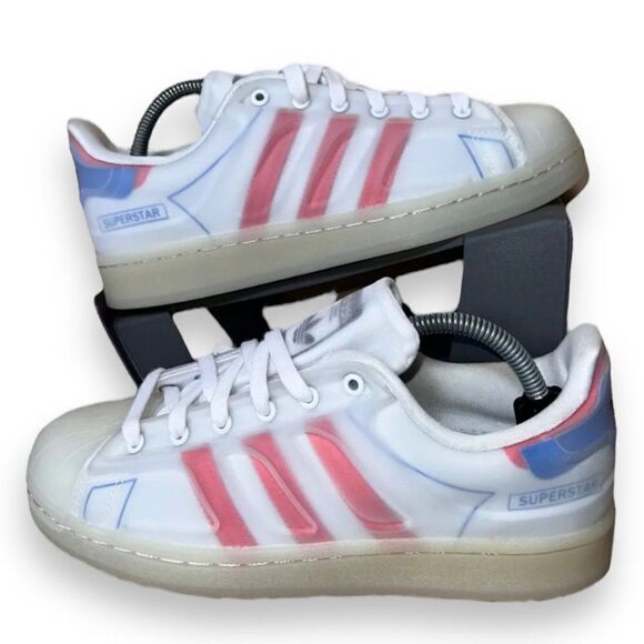 Adidas Superstar Futureshell 'White Semi Solar Red' FX5544 Men's 5 Women's 6 - Picture 1 of 12